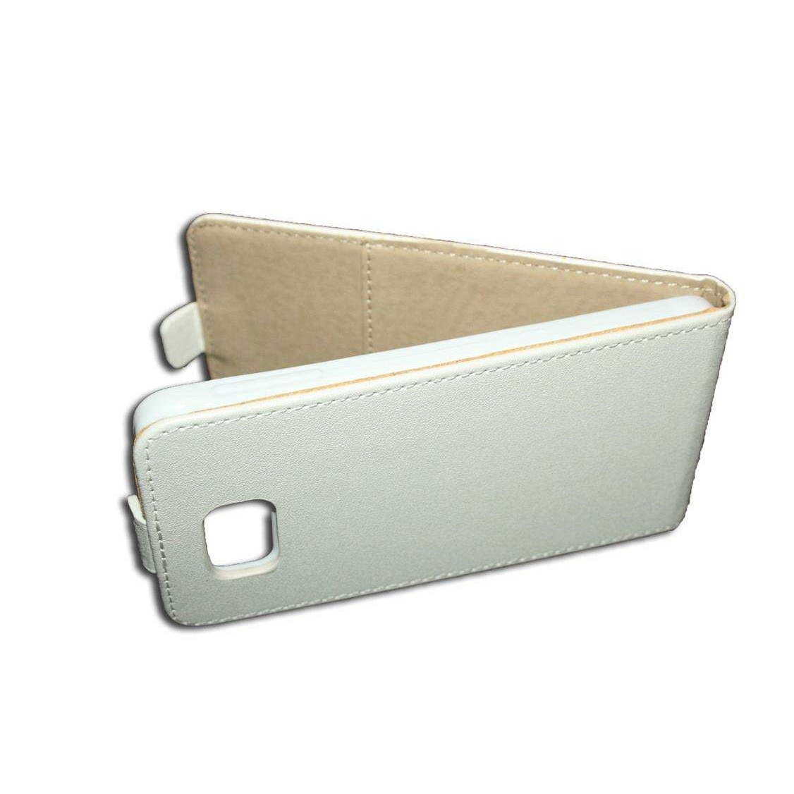 Husa Samsung Galaxy Alpha G850 din Piele ECO POCKET SLIM Culoare alba