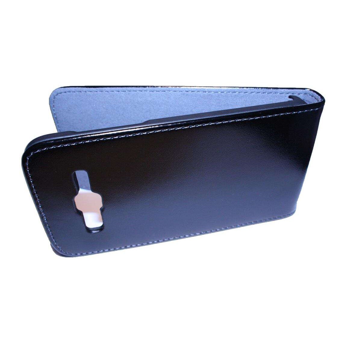 Husa Samsung Galaxy Core Advance i8580 - piele neagra ECO flip SLIM