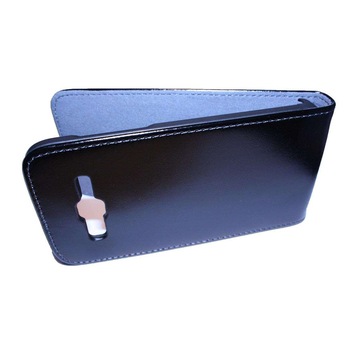 Husa Samsung Galaxy Core Advance i8580 - piele neagra ECO flip SLIM Husa Samsung Galaxy Core Advance i8580 - piele neagra ECO flip SLIM