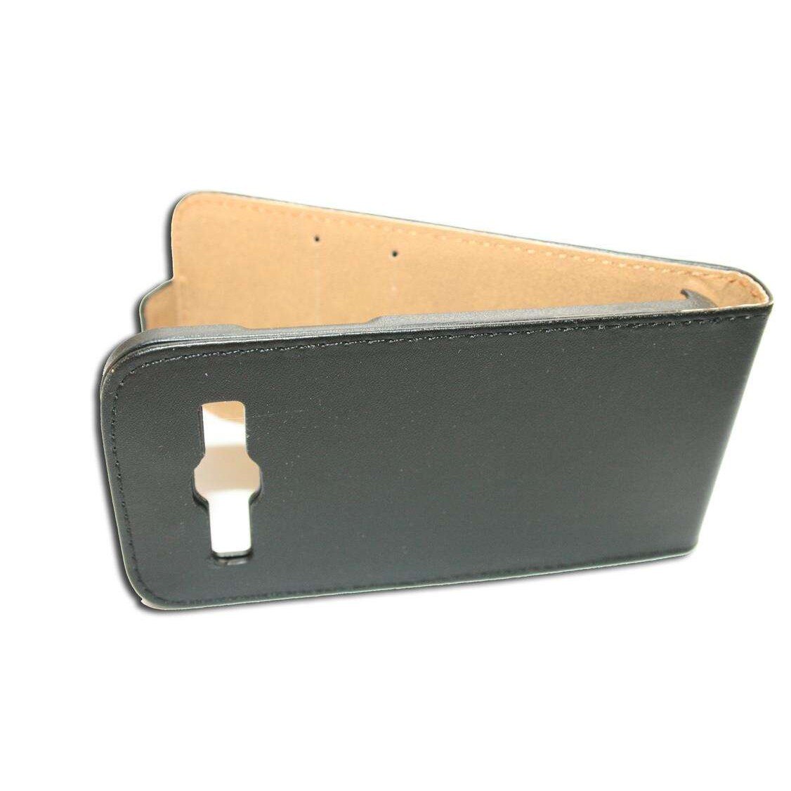 Husa Samsung Galaxy Core Plus G3500 model BEST SLIM din Piele ECO neagra