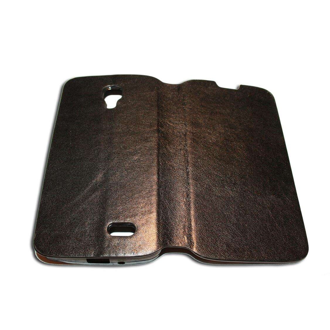 Husa LG F70 D315 din Piele ECO model carte neagra