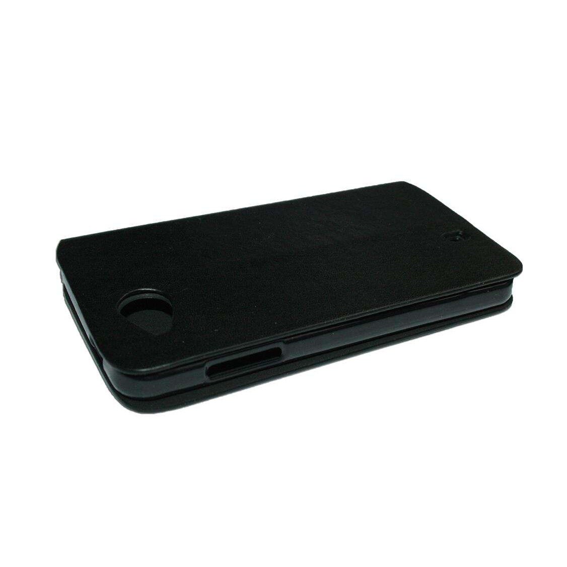 Husa carte Huawei Ascend P6 Quad din Piele ECO Culoare Neagra