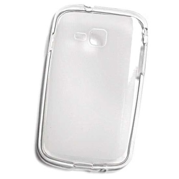 Husa Samsung Galaxy Y Pro Duos B5512 silicon alb-transparent Husa Samsung Galaxy Y Pro Duos B5512 silicon alb-transparent