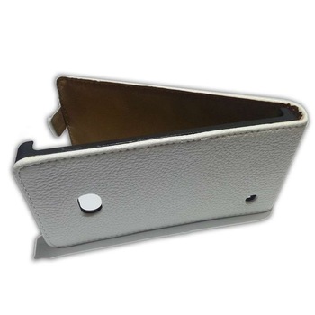 Husa Nokia Lumia 720 din Piele ECO Alba Husa Nokia Lumia 720 din Piele ECO Alba