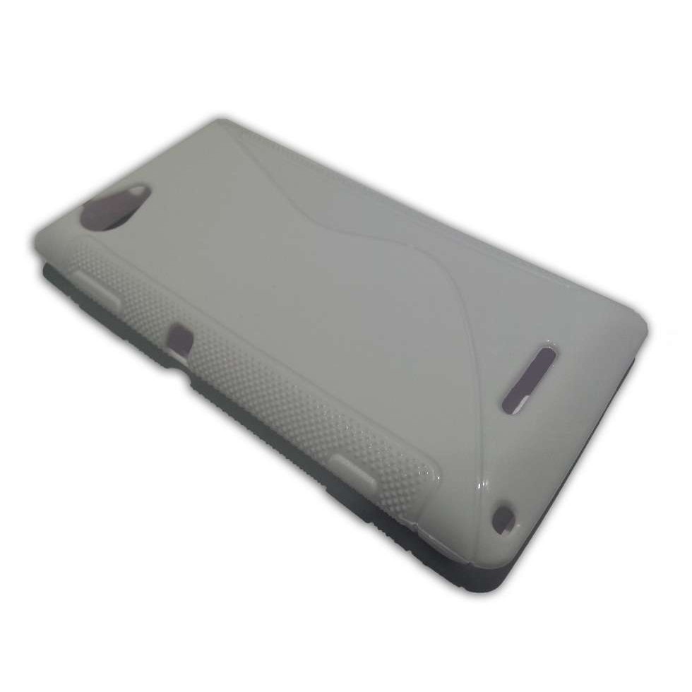Husa Sony Ericsson Xperia L - S Line - silicon alb