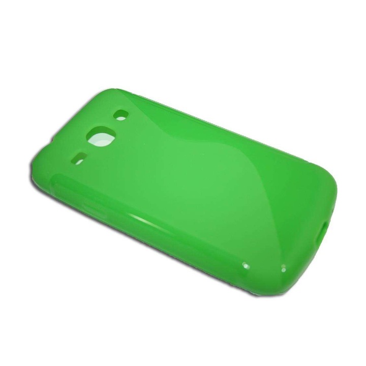 Кейс Съвместим с Samsung Galaxy Core Plus G3500 от Silicon Model S Line Green цвят