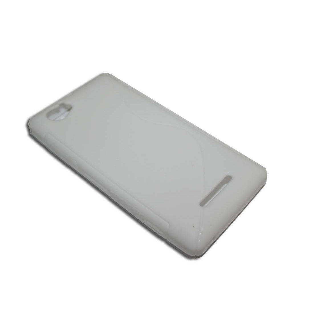 Husa Sony Ericsson Xperia M - S Line - silicon alb