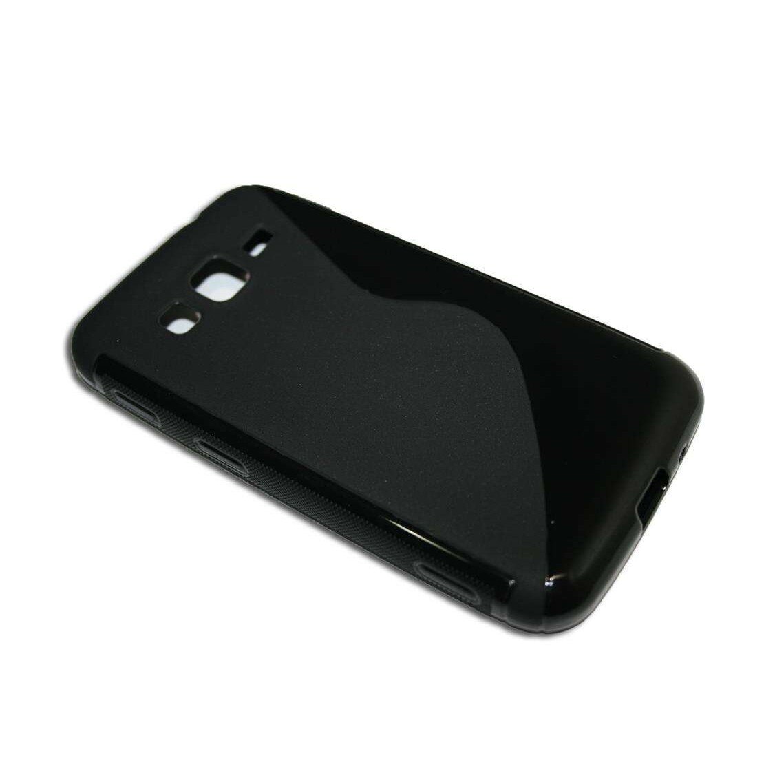 Husa Samsung Galaxy Core Advance i8580 din Silicon Model S Line Culoare neagra