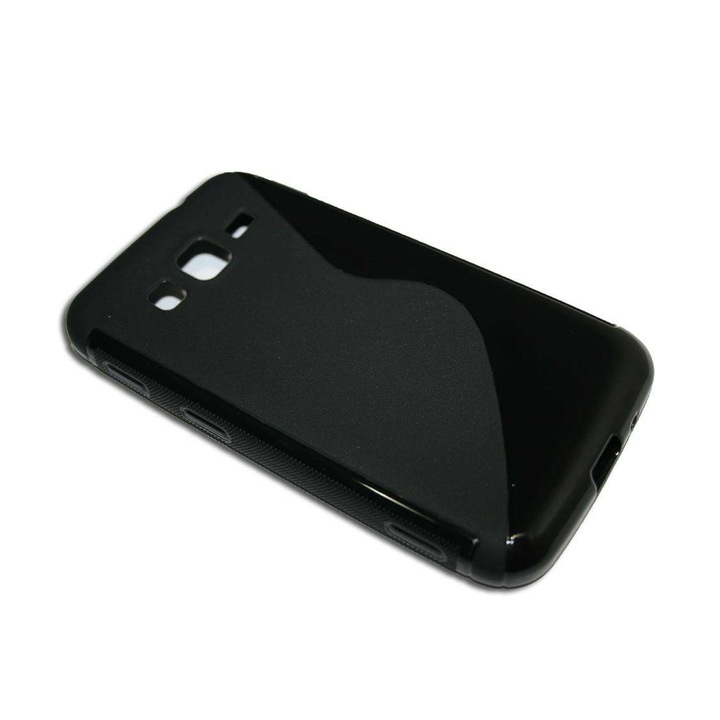 Кейс Съвместим с Samsung Galaxy Core Advance i8580 от Silicon Model S Line Черен цвят