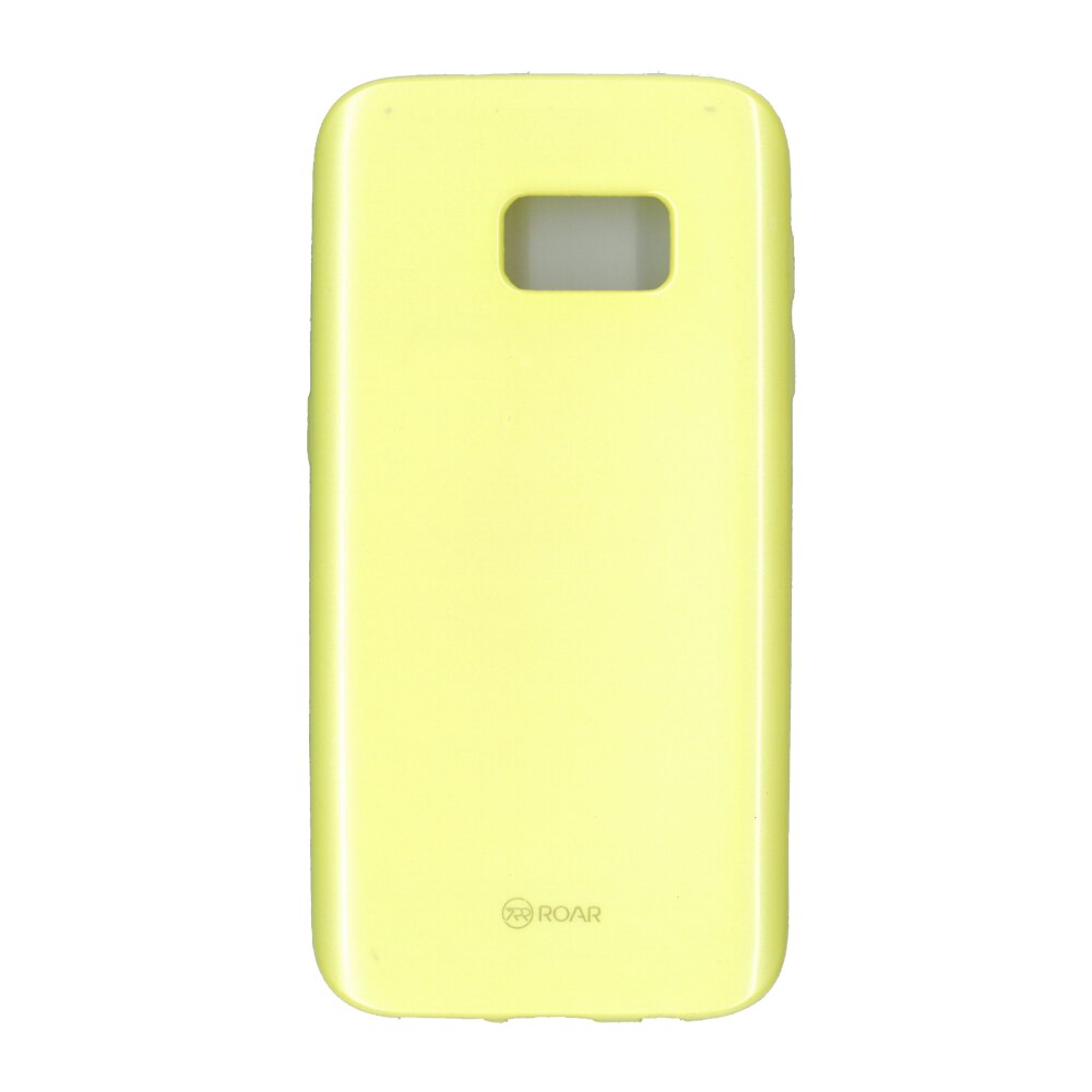 Husa din silicon mat Roar LA-LA Glaze pentru Samsung Galaxy S7, galben