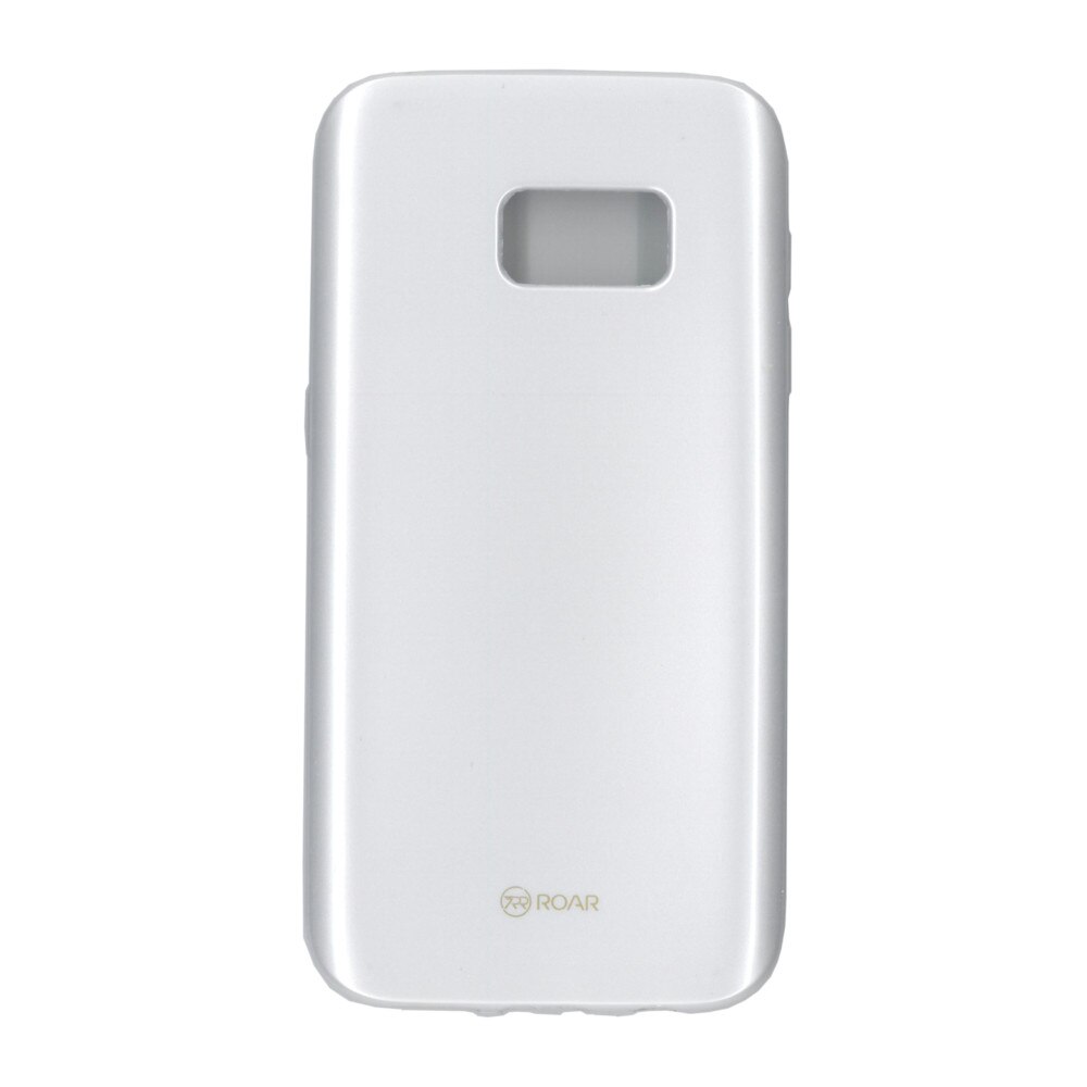 Husa din silicon mat Roar LA-LA Glaze pentru Samsung Galaxy S7, argintiu