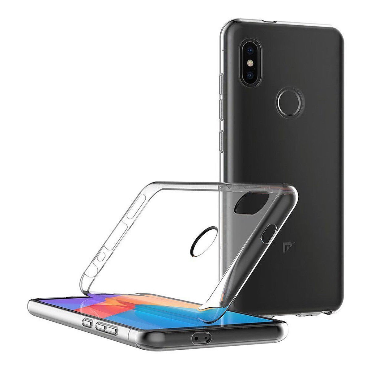 Carcasa Husa Xiaomi Mi A2 / Xiaomi Mi 6X de Protectie Transparenta, 0.5 mm + Folie de sticla securizata Xiaomi Mi A2 / Xiaomi Mi 6X , Antisoc ,Viceversa