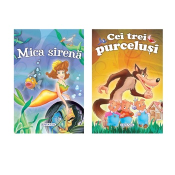 2 Povesti: Mica sirena si Cei trei purcelusi 2 Povesti: Mica sirena si Cei trei purcelusi