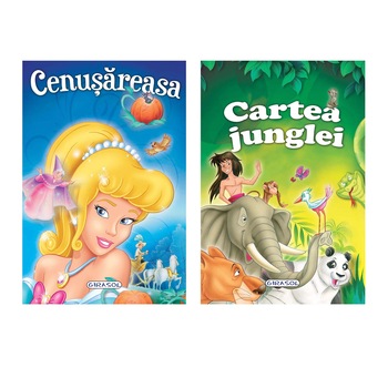 2 Povesti: Cenusareasa si Cartea junglei 2 Povesti: Cenusareasa si Cartea junglei
