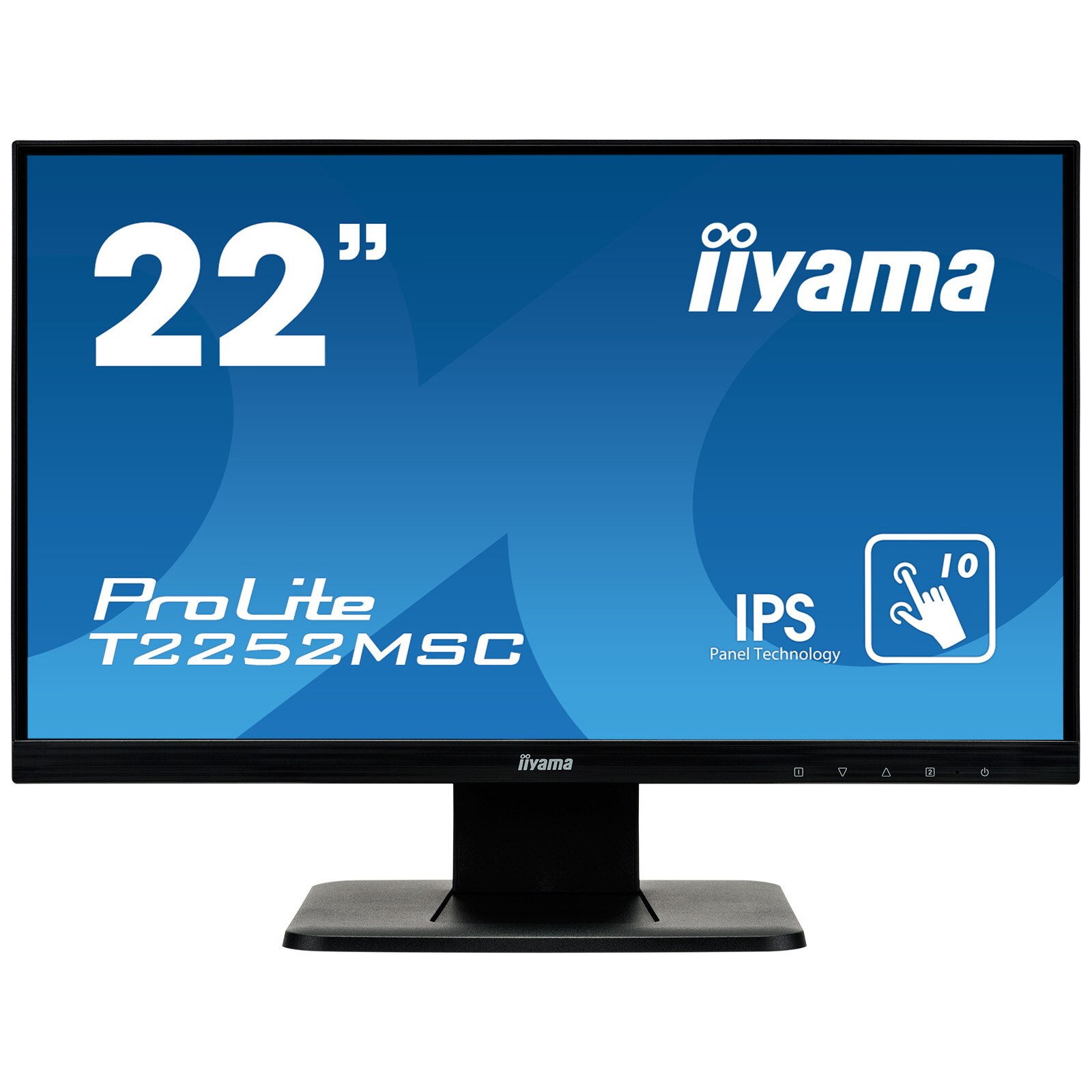 Монитор IPS LED IIyama 21.5" T2252MSC-B1, Full HD - eMAG.bg