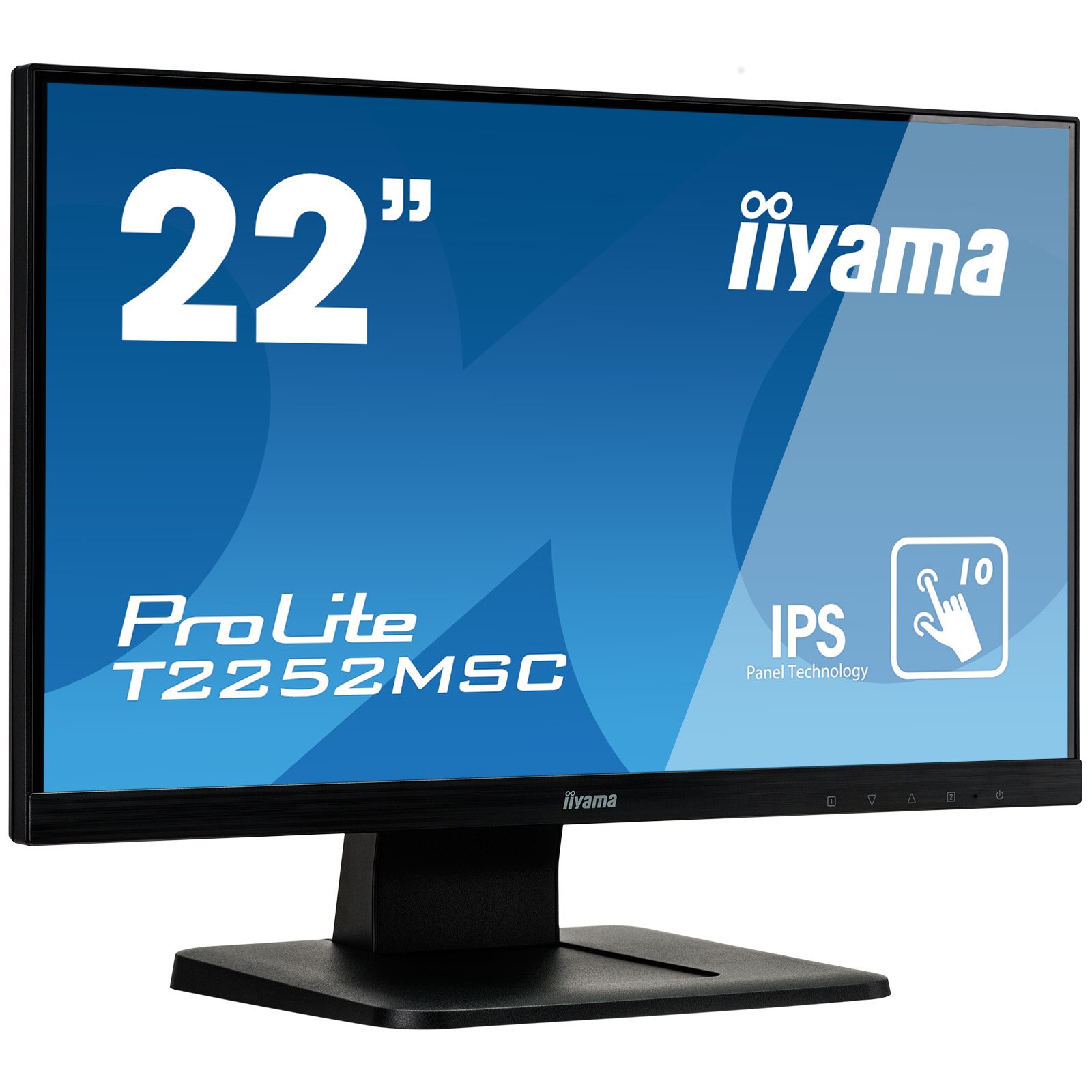 Монитор IPS LED IIyama 21.5" T2252MSC-B1, Full HD - eMAG.bg