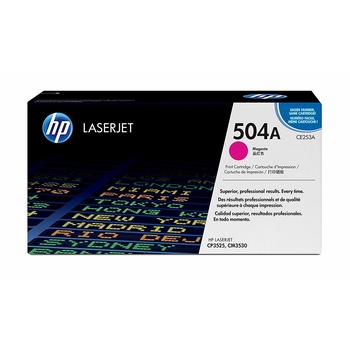 Cartus Toner Original HP CE253A (Nr. 504A), 7000 pagini, Magenta, pentru HP Color Laserjet CM3530, CM3530 FS MFP, CM3530 MF, CM3530 MFP, CP3520 DN, CP3520 N, CP3520 X, CP3523, CP3525, CP3525 DN, CP3525 N, CP3525X, CP3527, CP3529 Cartus Toner Original HP CE253A (Nr. 504A), 7000 pagini, Magenta, pentru HP Color Laserjet CM3530, CM3530 FS MFP, CM3530 MF, CM3530 MFP, CP3520 DN, CP3520 N, CP3520 X, CP3523, CP3525, CP3525 DN, CP3525 N, CP3525X, CP3527, CP3529