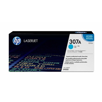 Cartus Toner Original HP CE741A (Nr. 307A), 7300 pagini, Cyan, pentru HP Color Laserjet CP 5220, HP Color Laserjet CP 5220 DN, HP Color Laserjet CP 5225, HP Color Laserjet CP 5225 DN, HP Color Laserjet CP 5225N Cartus Toner Original HP CE741A (Nr. 307A), 7300 pagini, Cyan, pentru HP Color Laserjet CP 5220, HP Color Laserjet CP 5220 DN, HP Color Laserjet CP 5225, HP Color Laserjet CP 5225 DN, HP Color Laserjet CP 5225N