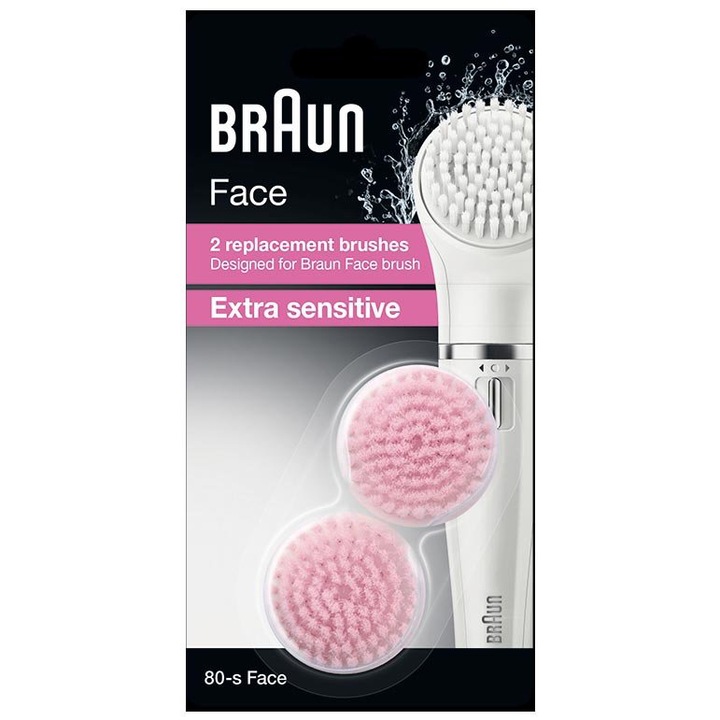 Резервна четка за епилатор Braun Face SE80-S Sensitive, за чувствителна кожа