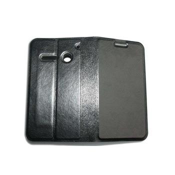Husa Vodafone Smart 4 Mini din Piele ECO model carte culoare neagra Husa Vodafone Smart 4 Mini din Piele ECO model carte culoare neagra