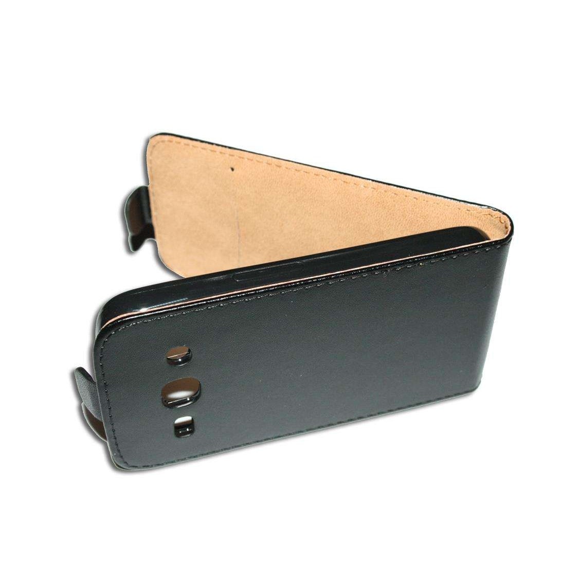 Husa SLIM FLEXI Samsung Galaxy Core Plus G3500 din Piele ECO de Culoare Neagra