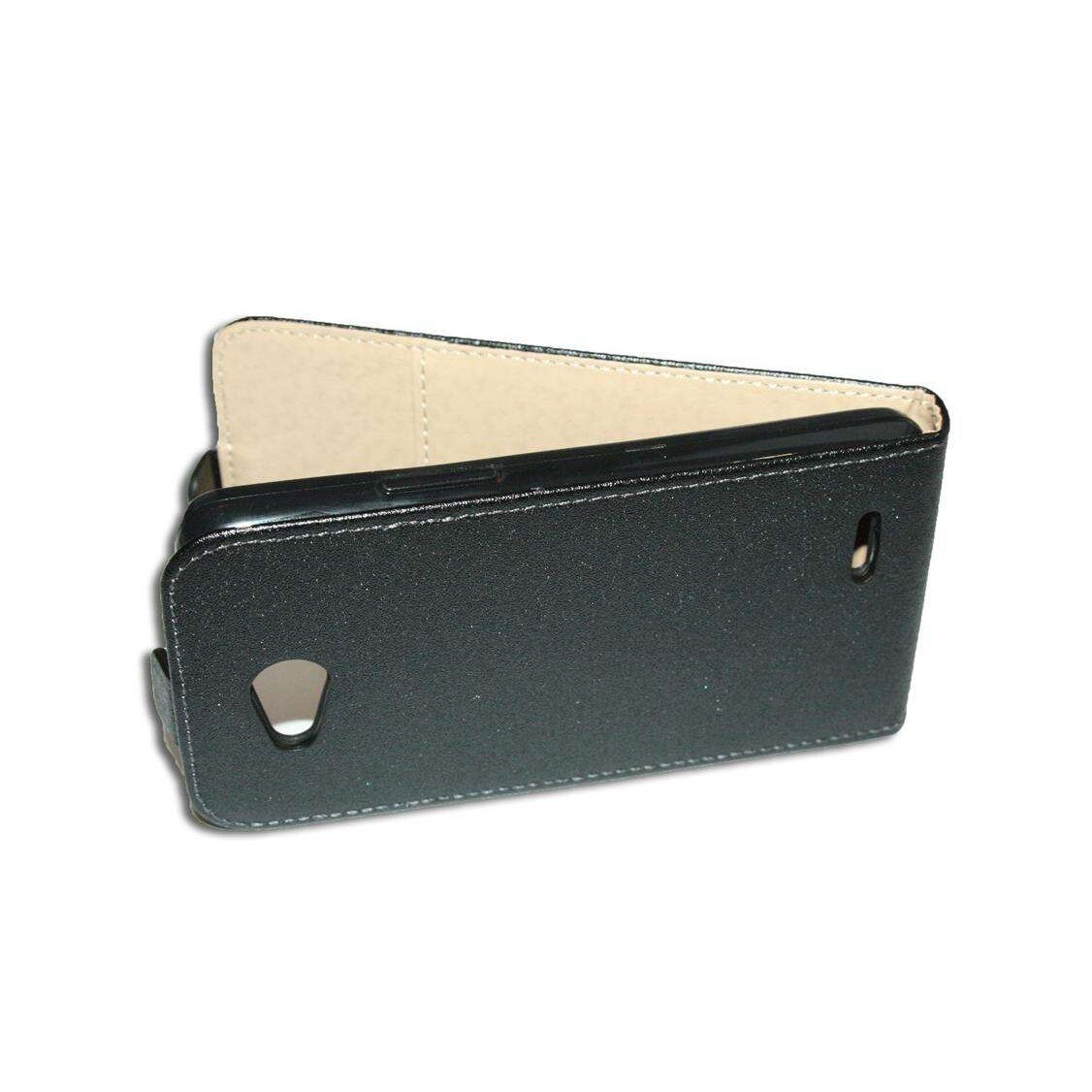 Husa LG Optimus L90 D405N din Piele ECO POCKET SLIM Culoare Neagra