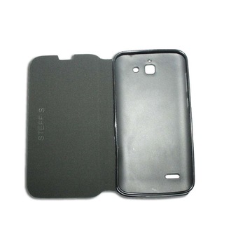 Husa carte Huawei Ascend G730 din Piele ECO Culoare Neagra Husa carte Huawei Ascend G730 din Piele ECO Culoare Neagra