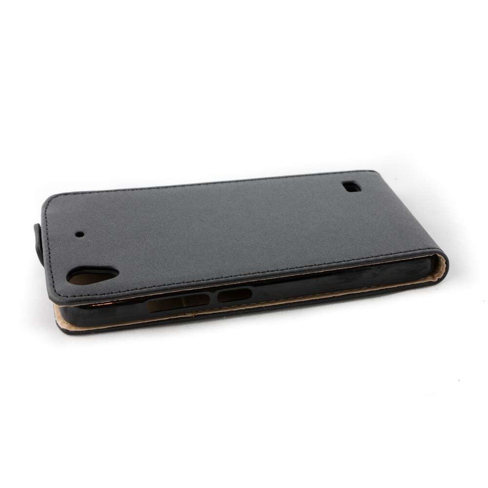 Husa Huawei Ascend G620S model SLIM POCKET din Piele ECO Neagra