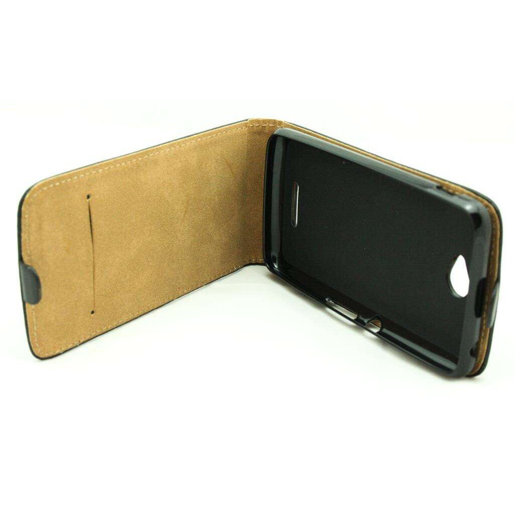 Husa Sony Ericsson Xperia E4 piele ECO POCKET neagra