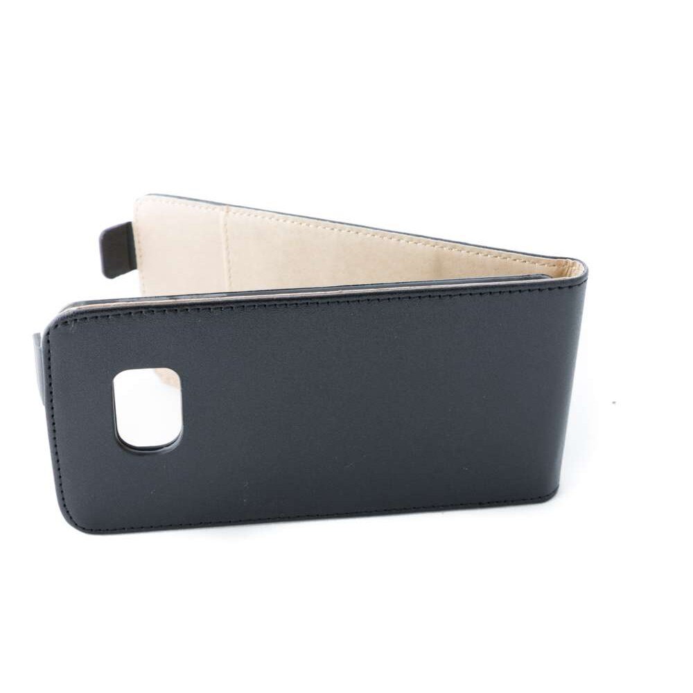 Husa Samsung Galaxy S6 Edge G925 model SLIM POCKET din Piele ECO Neagra