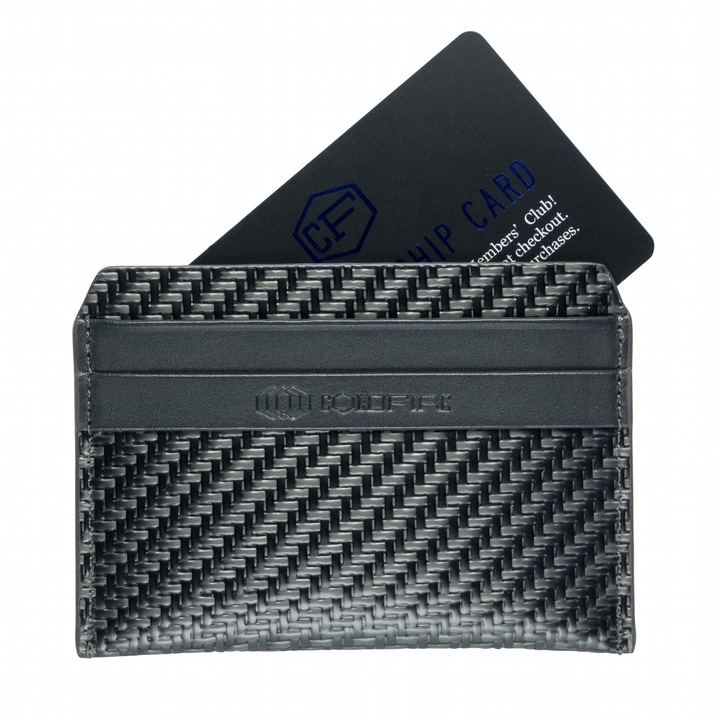 Мъжки калъф за кредитни карти от Карбон Coldfire, GT-Rebel Carbon Fiber Stealth Cardholder, RFID защита