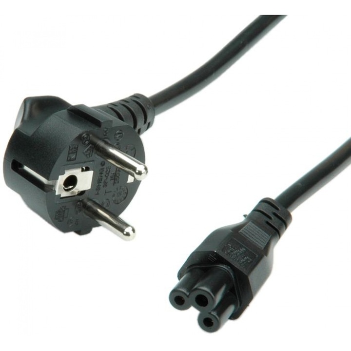 Cablu de alimentare MYCON IEC320 la C5 Mickey Mouse 1.8m negru, CON2308