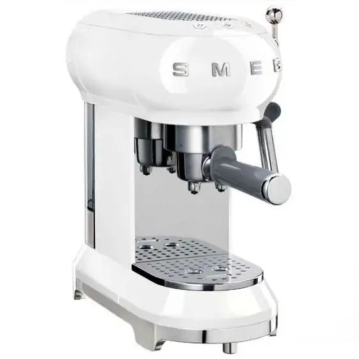 Espressor Smeg ECF01WHEU, 1350 W, 15 bar, Alb