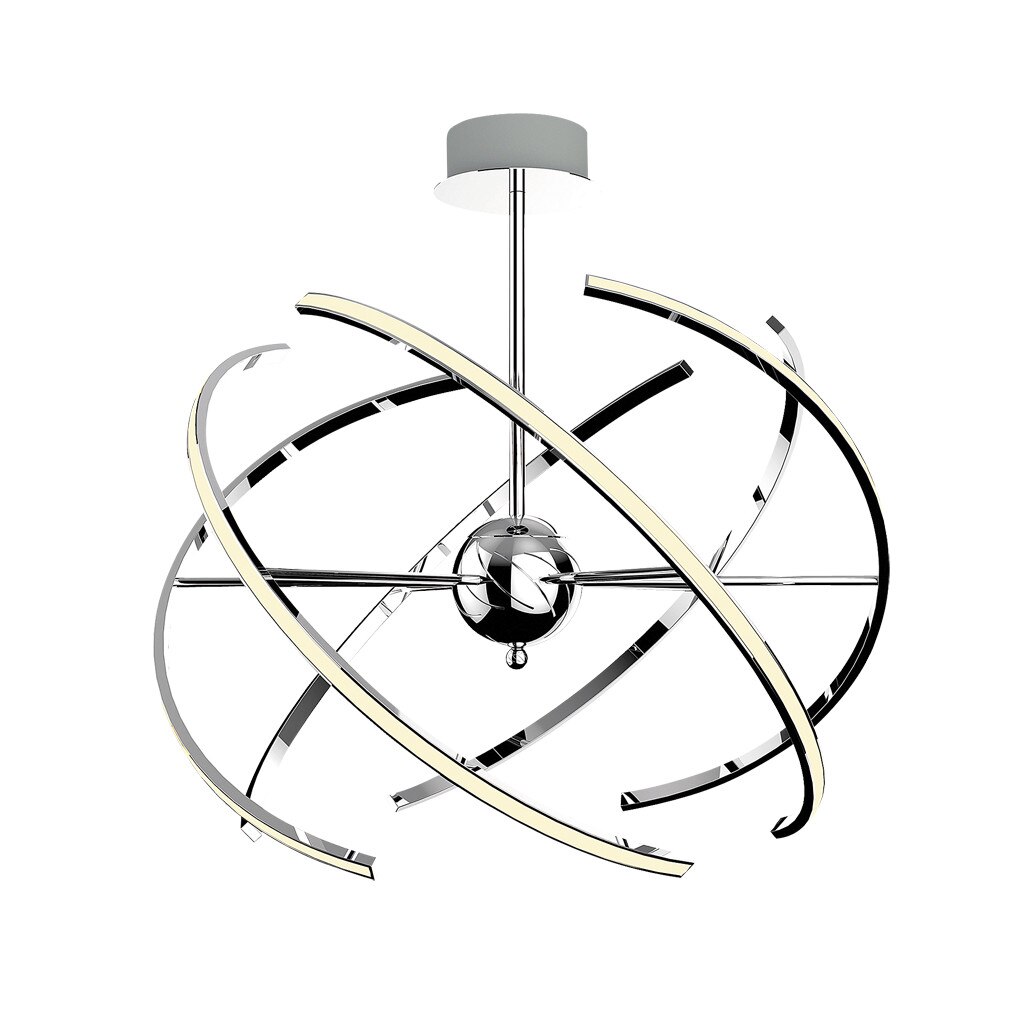 Pendul Alyson - 2433 Rabalux, LED 48W, 2675lm, crom