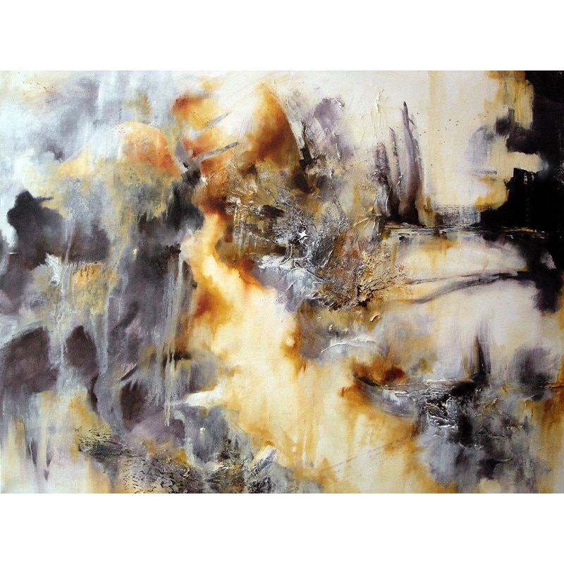 Tablou Canvas, Abstract, 80 x 60 cm, Rama lemn, Multicolor