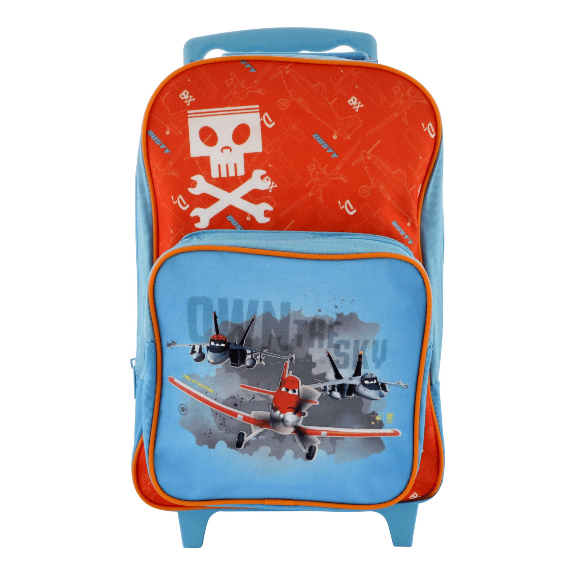 Troler/rucsac Planes Disney, pentru copii, 44x25x16 cm, Albastru deschis