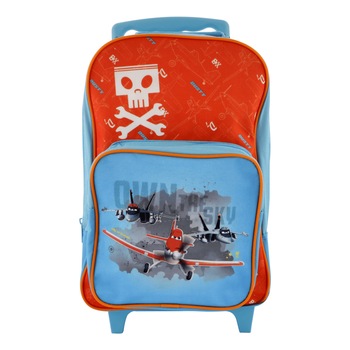 Troler/rucsac Planes Disney, pentru copii, 44x25x16 cm, Albastru deschis Troler/rucsac Planes Disney, pentru copii, 44x25x16 cm, Albastru deschis
