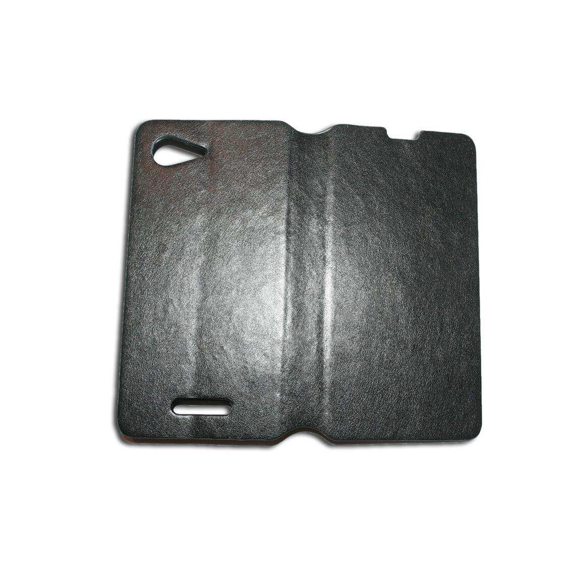 Husa Sony Ericsson Xperia E3 din Piele ECO model carte neagra