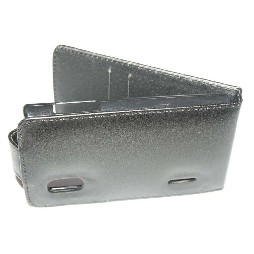 Husa LG Optimus L5 E610 model BEST FLIP din Piele ECO Neagra