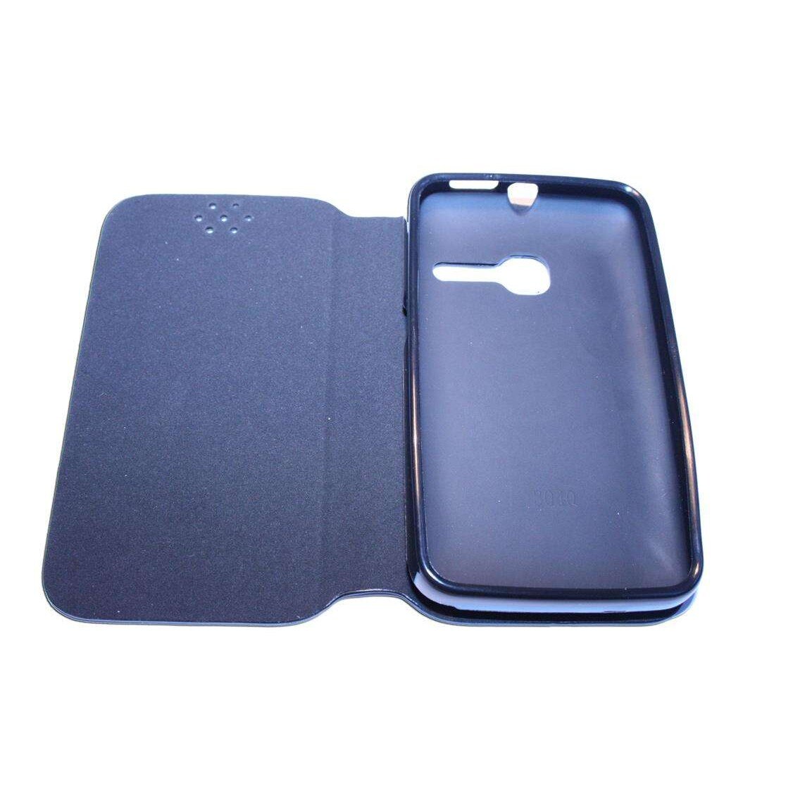 Husa carte Alcatel One Touch Tribe 3040 din Piele ECO Culoare Neagra