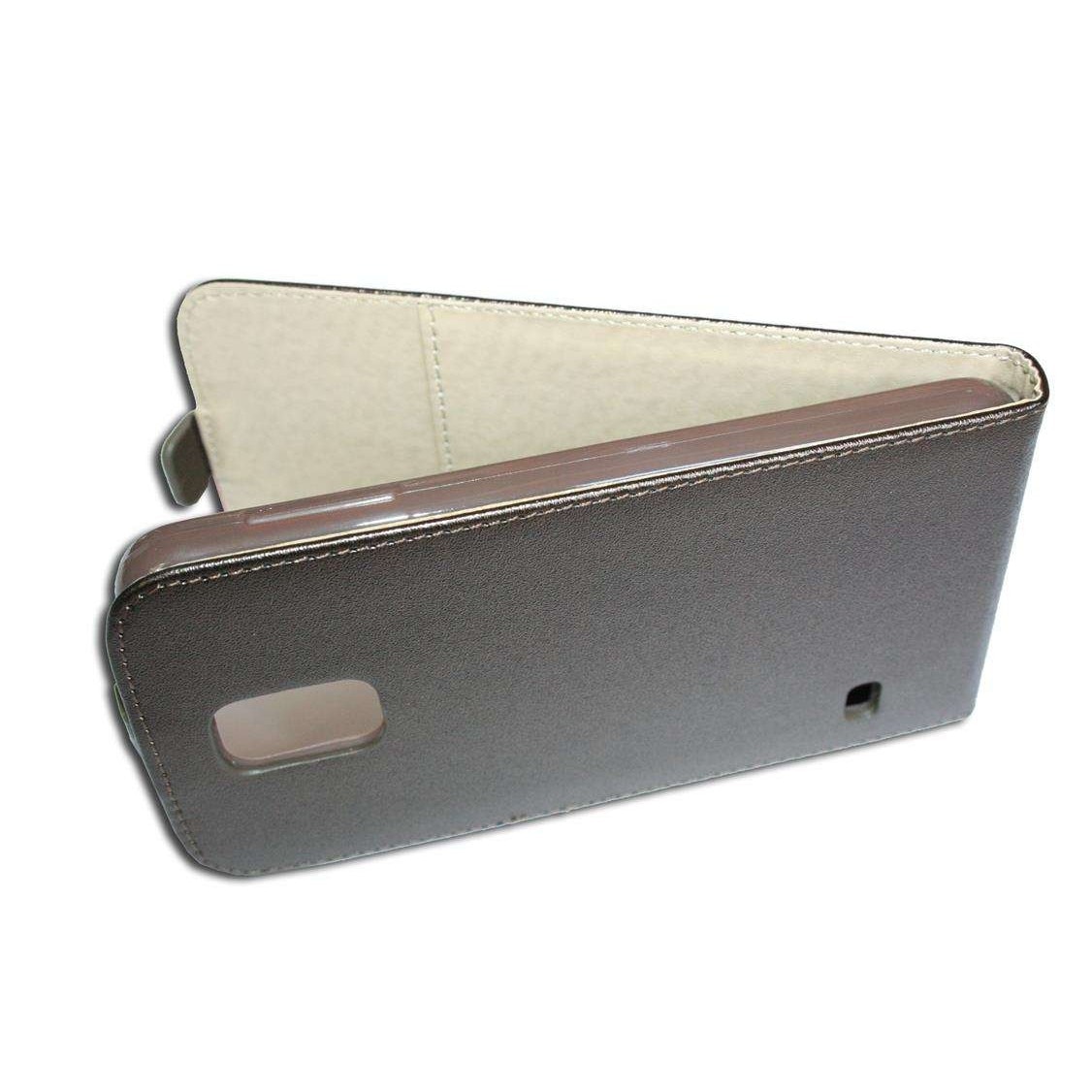 Husa Samsung Galaxy S5 G900 model SLIM POCKET din Piele ECO Bronz