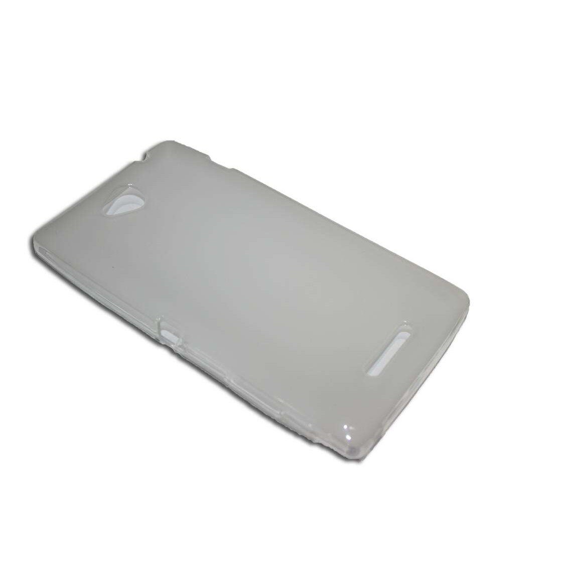 Husa Sony Ericsson Xperia C S39H - silicon alb- transparent