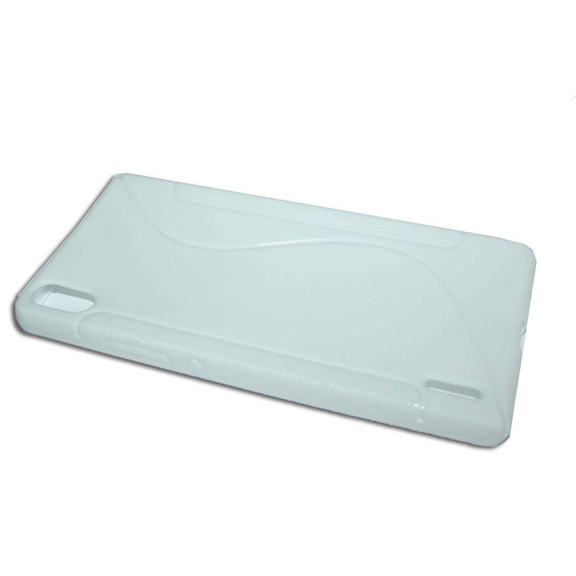 Husa Huawei Ascend P7 model S Line din Silicon de Culoare Alba