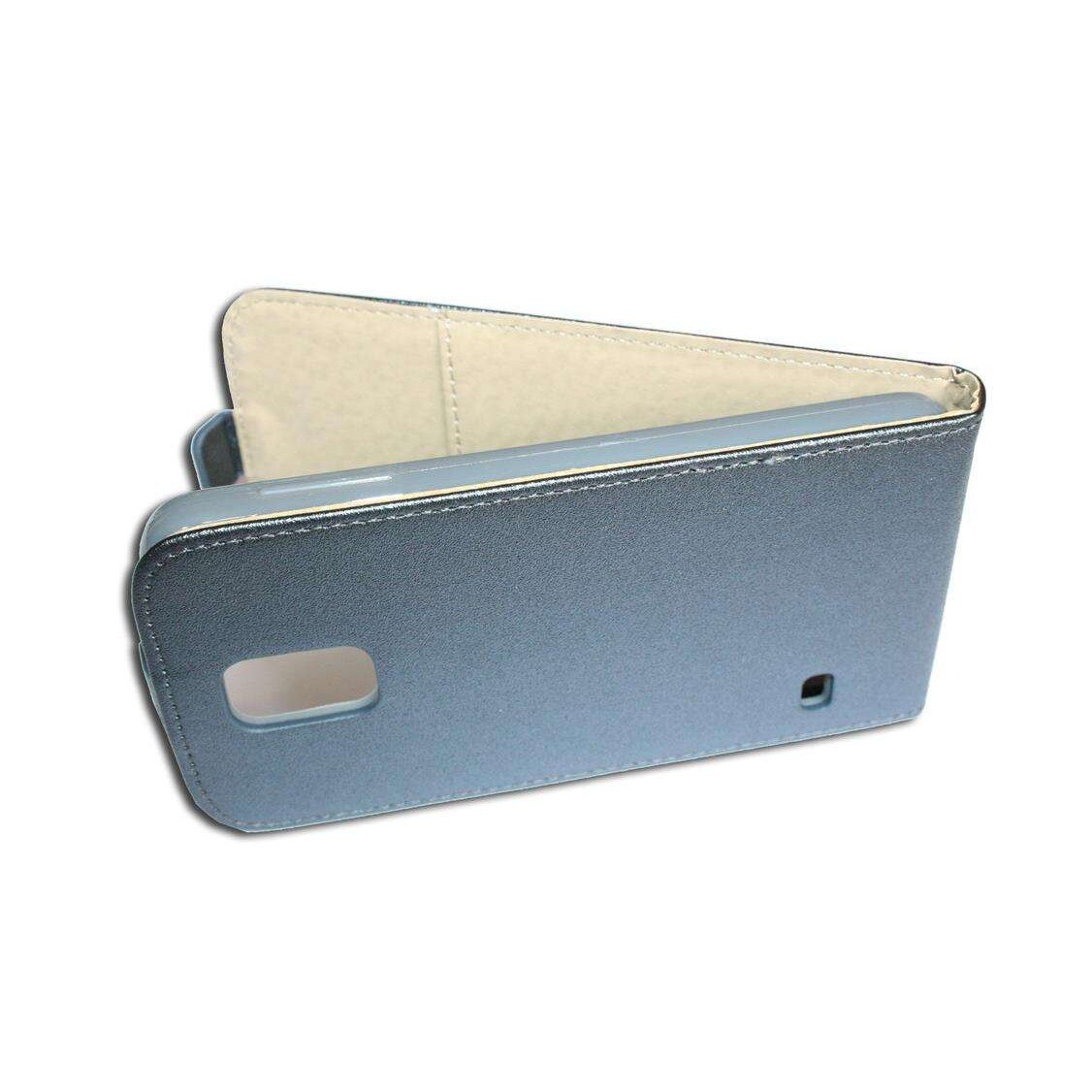 Husa Samsung Galaxy S5 G900 model SLIM POCKET din Piele ECO Grafit