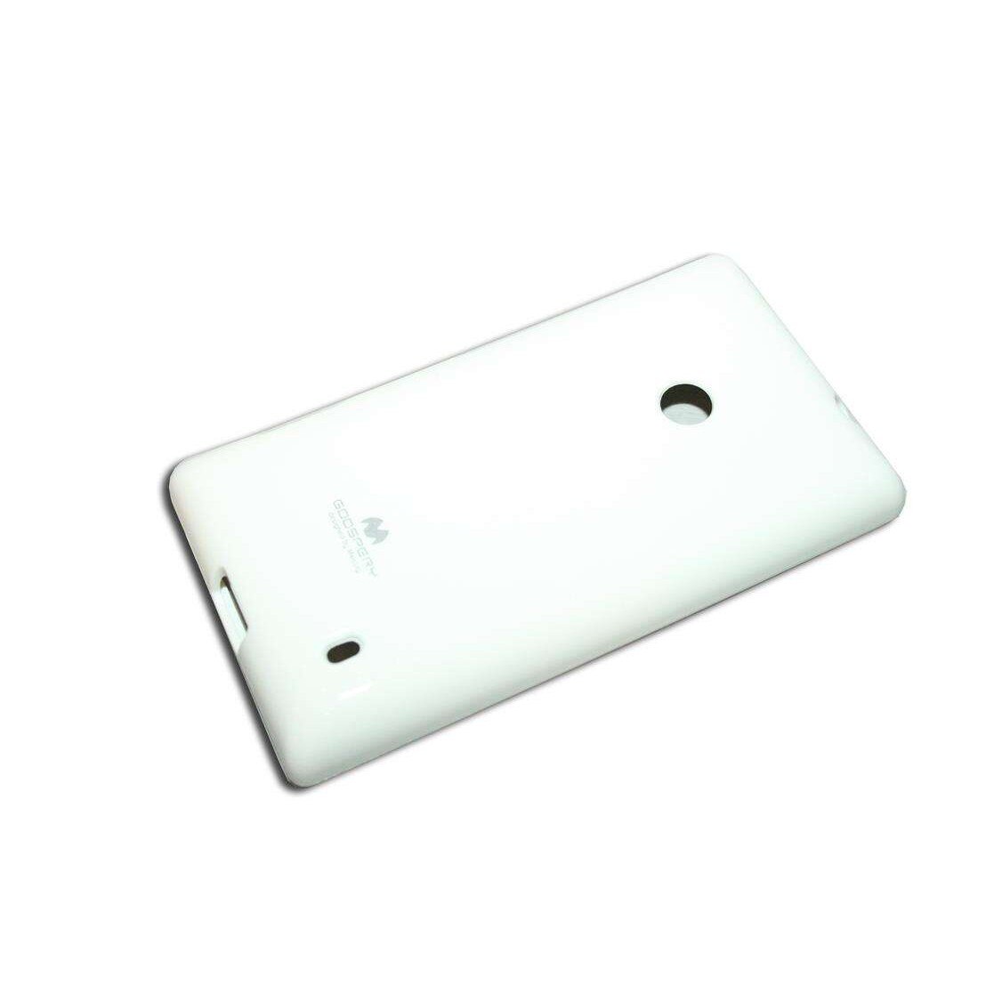 Husa Nokia Lumia 525 Mercury Goospery Jelly din Silicon de Culoare Alba