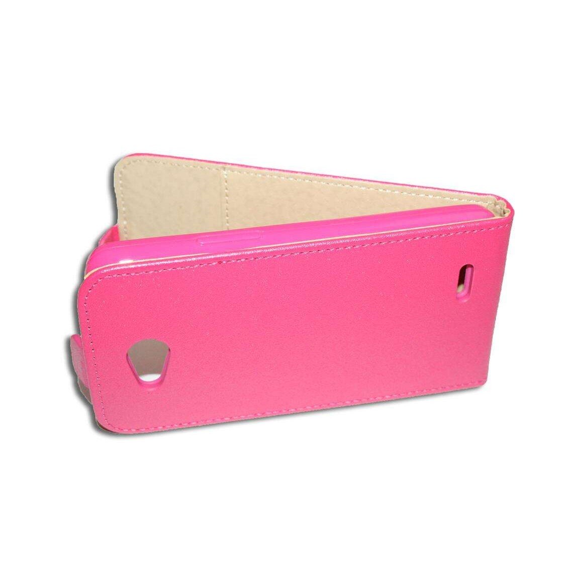 Husa LG Optimus L90 D405N din Piele ECO POCKET SLIM Culoare roz