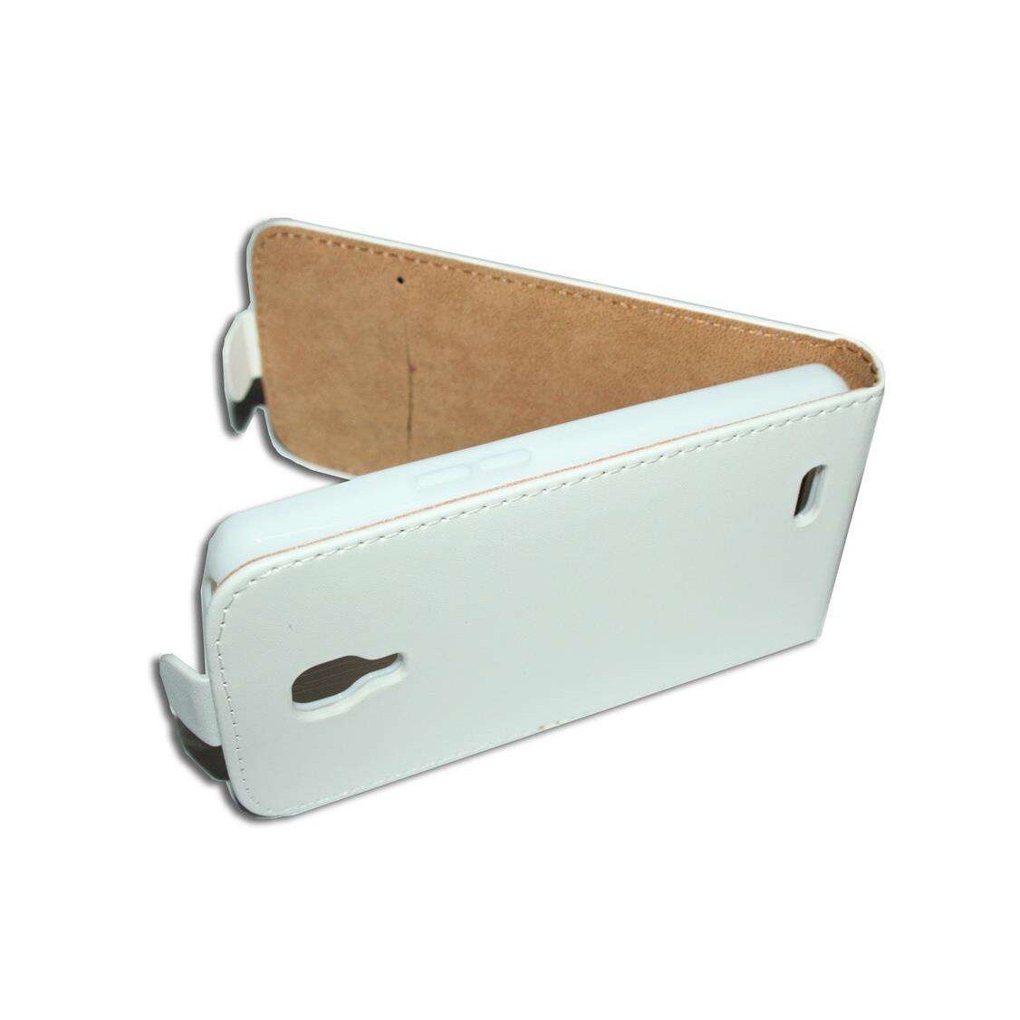 Husa SLIM FLEXI LG F70 D315 din Piele ECO de Culoare Alba