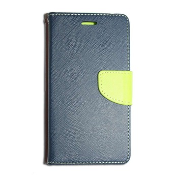 Husa LG Optimus G3 Mini - Fancy - piele ECO - culoare Albastru-Lime Husa LG Optimus G3 Mini - Fancy - piele ECO - culoare Albastru-Lime