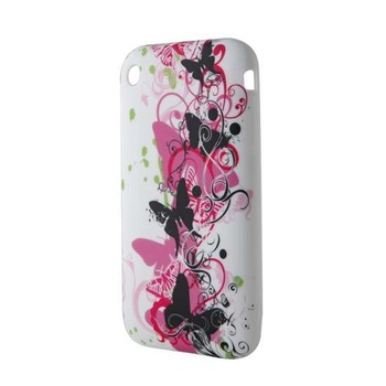 Husa Iphone 3 din Silicon Model Butterfly Tornado Culoare Alba Husa Iphone 3 din Silicon Model Butterfly Tornado Culoare Alba