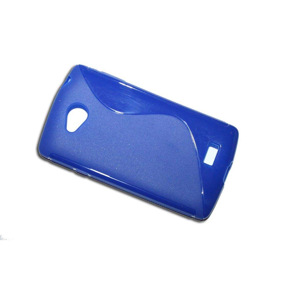 Husa LG F60 D390 din Silicon model S Line albastru